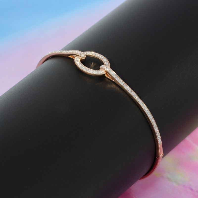 Wert 4660 € Brillant Armreif (0,46 carat) in 585er 14 K Roségold - 95681