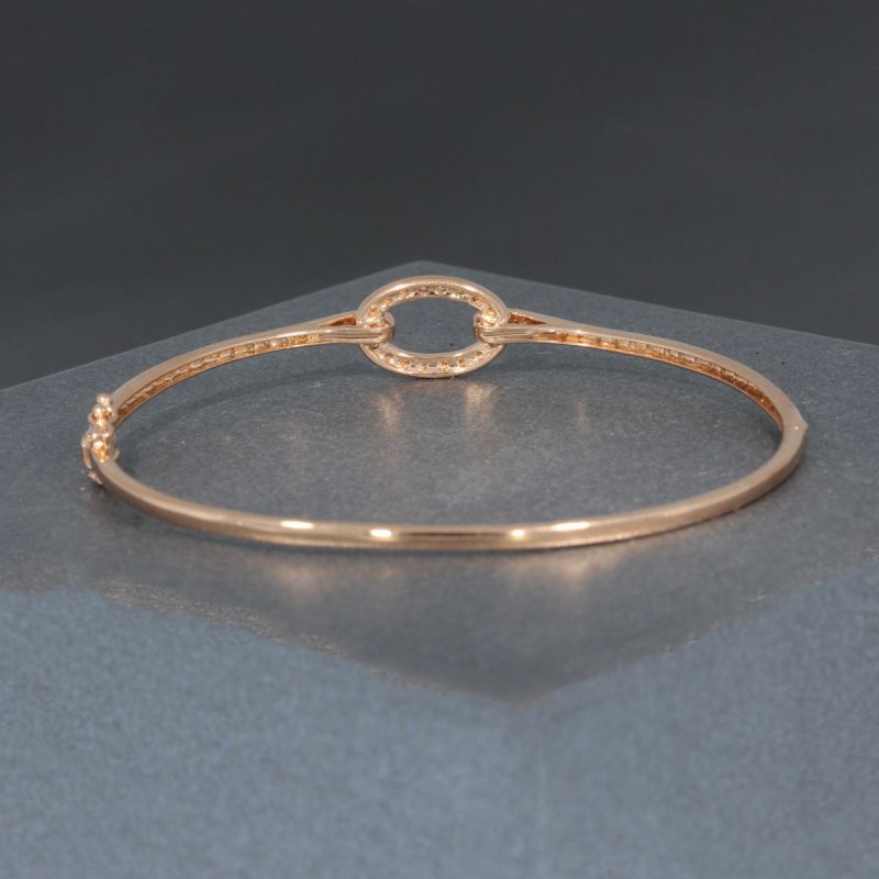 Wert 4660 € Brillant Armreif (0,46 carat) in 585er 14 K Roségold - 95681