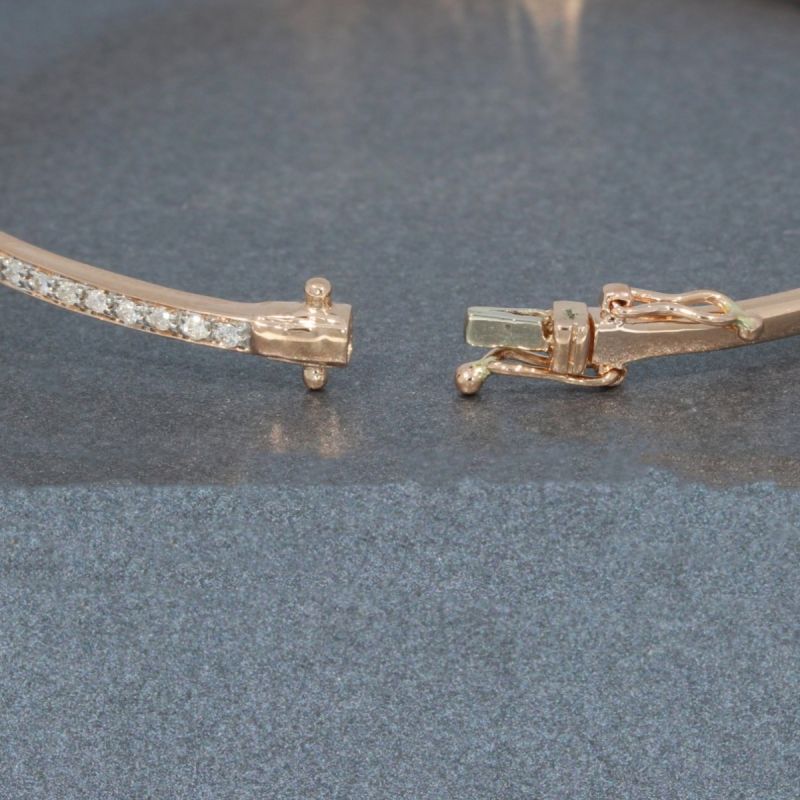 Wert 4660 € Brillant Armreif (0,46 carat) in 585er 14 K Roségold - 95681