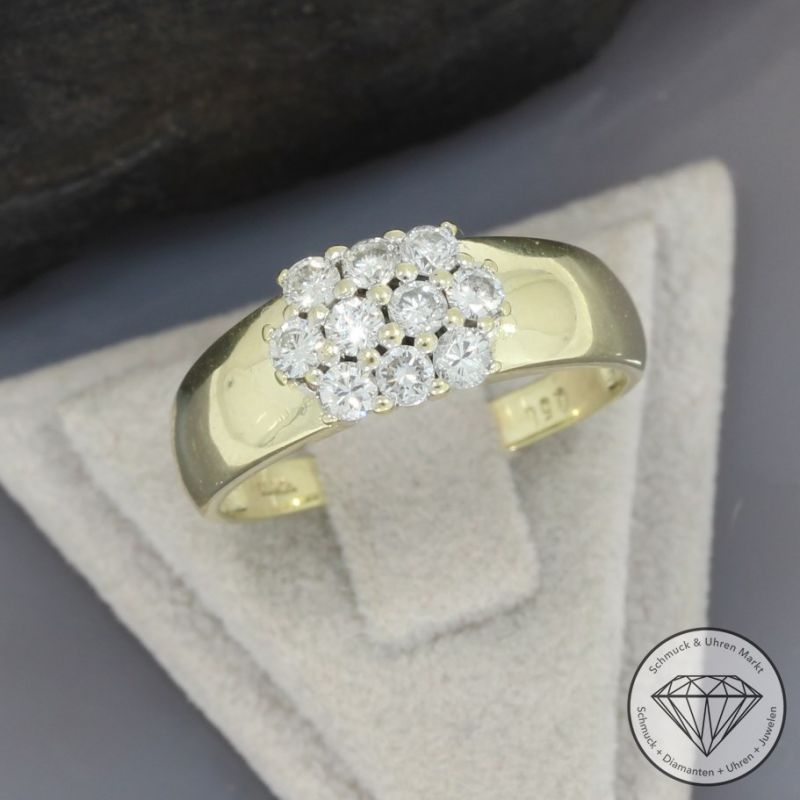 Wert 2300 € Brillant Ring (ca. 0,58 carat) in 585er 14 K Gelbgold - 95700