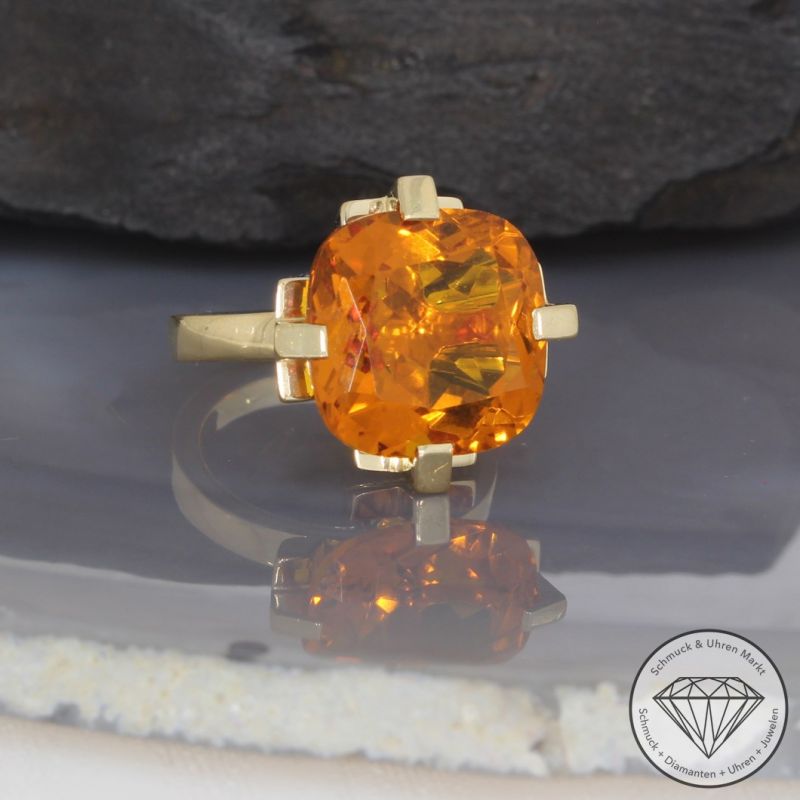 Wert 2300 € JOOP! Citrin Ring in 750er 18 K Gelbgold - 95718