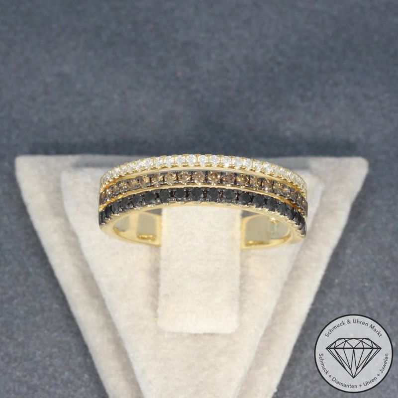 Sale! Wert 2290 € Brillant Diamant Ring in 585er 14 K Gelbgold - 95780