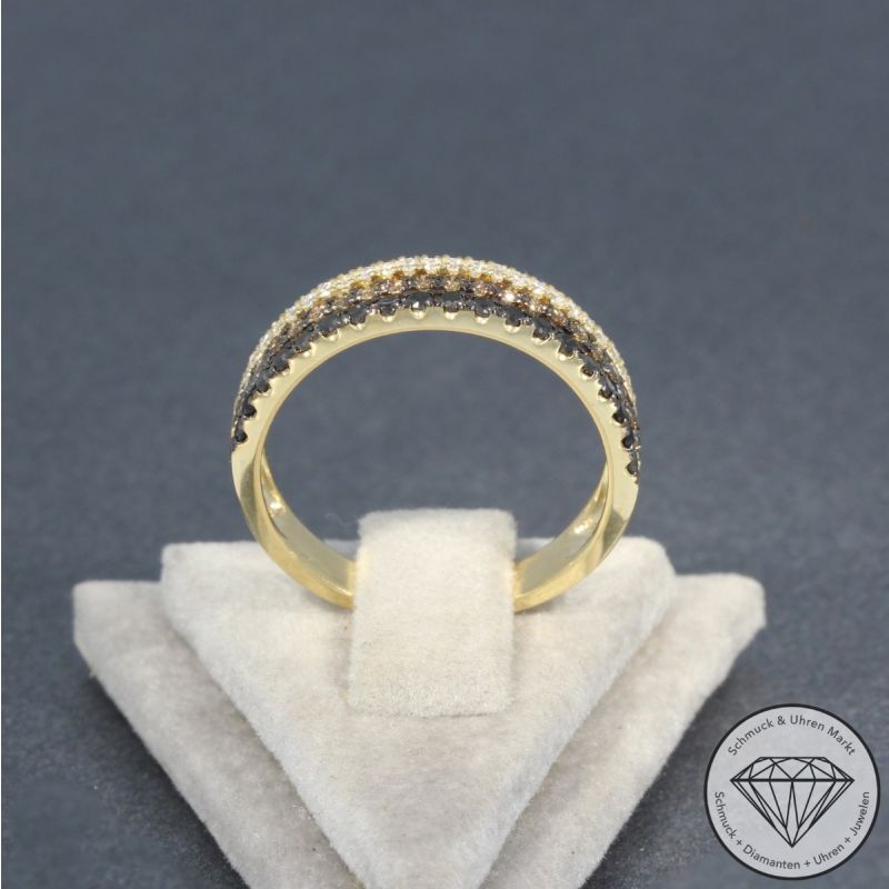 Sale! Wert 2290 € Brillant Diamant Ring in 585er 14 K Gelbgold - 95780