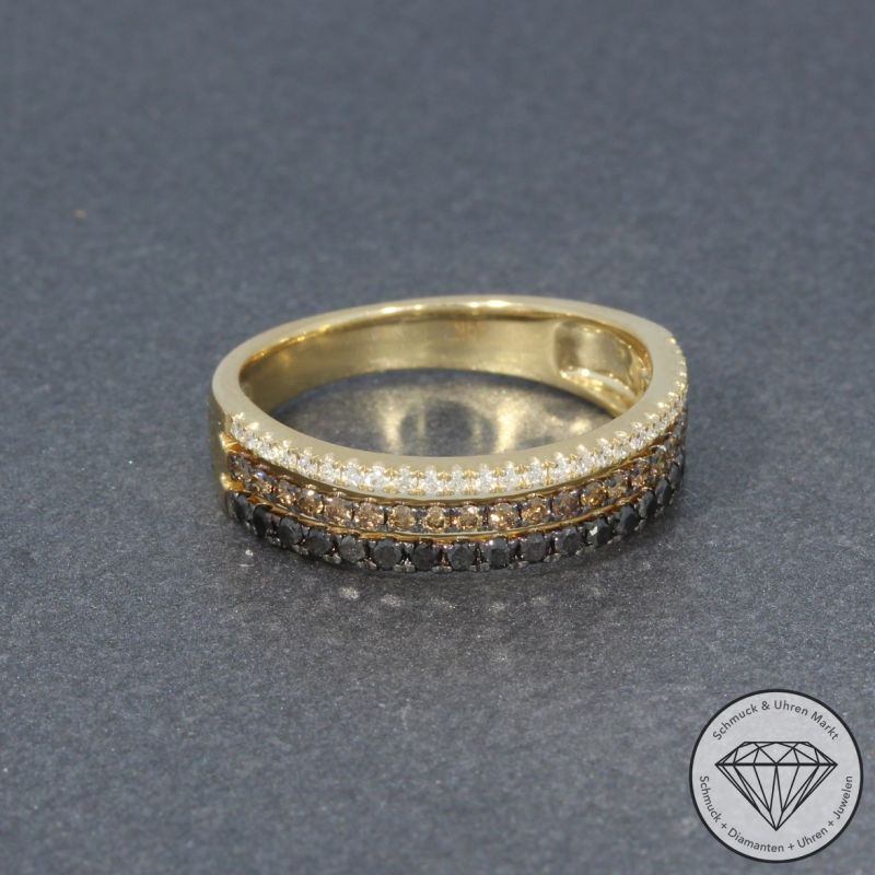 Sale! Wert 2290 € Brillant Diamant Ring in 585er 14 K Gelbgold - 95780