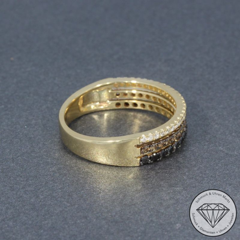 Sale! Wert 2290 € Brillant Diamant Ring in 585er 14 K Gelbgold - 95780