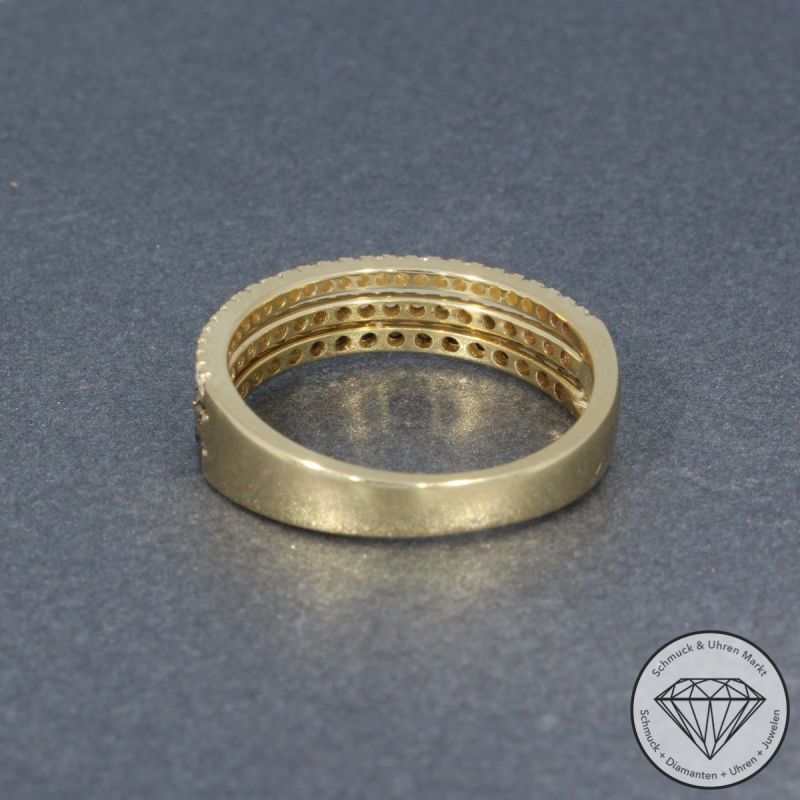 Sale! Wert 2290 € Brillant Diamant Ring in 585er 14 K Gelbgold - 95780