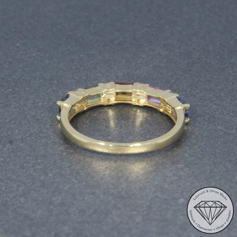 Wert 1990 € Brillant Saphir Ring in 585er 14 K Gelbgold - 95782
