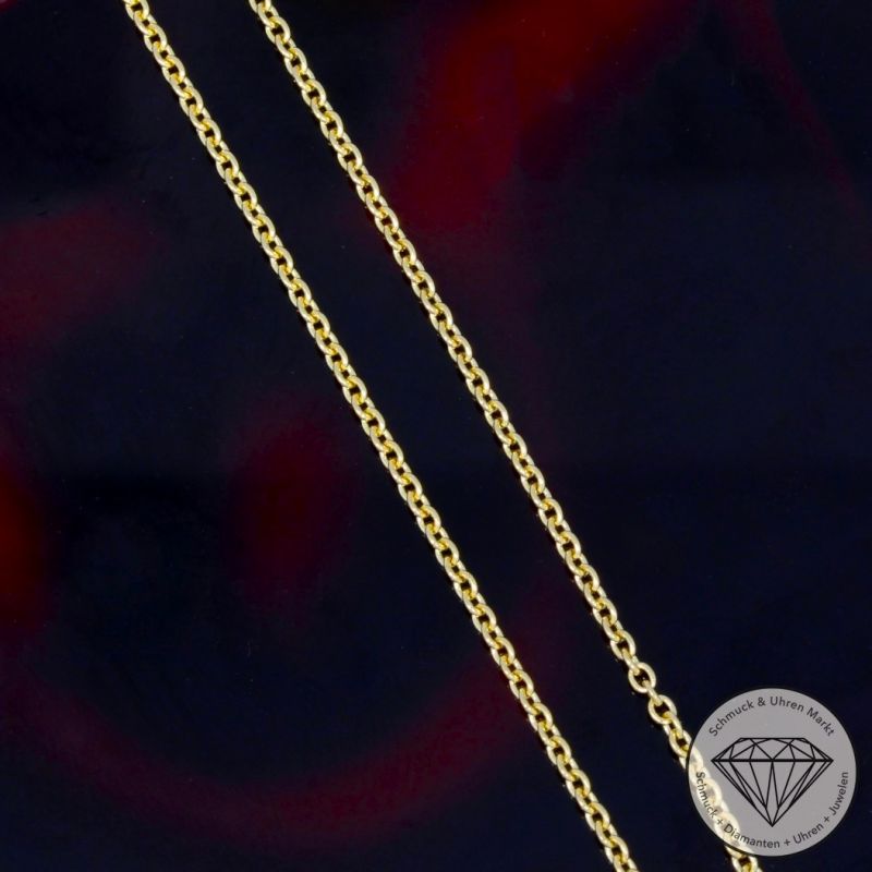 Wert 2090 € Brillant Saphir Collier in 585er 14 K Gelbgold - H1041