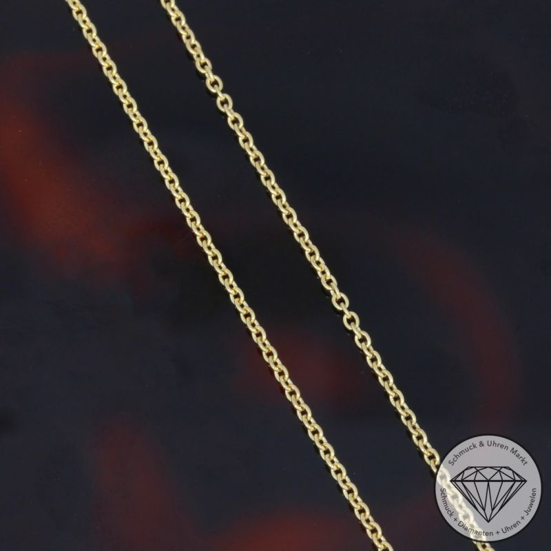 Wert 2350 € Brillant Saphir Anhänger & Kette in 585er 14 K Gelbgold - H1063