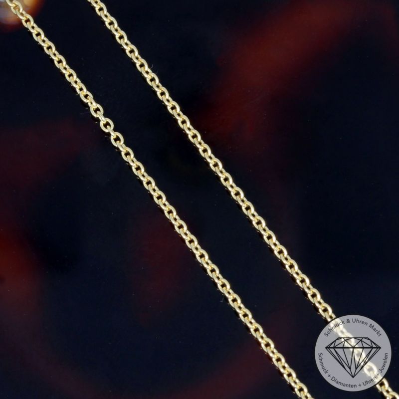 Sale! Wert 2590 € Saphir Anhänger & Kette in 585er 14 K Gelbgold - 95792