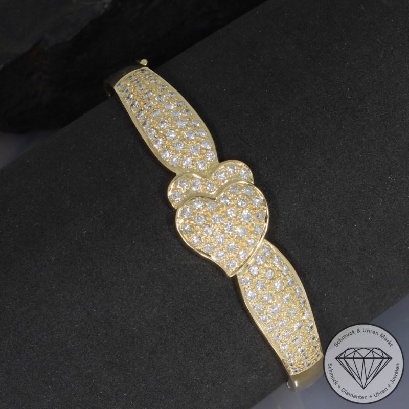 Wert 18390 € Brillant Armreif (ca. 4,00 carat) in 750er 18 K Gelbgold - 95829