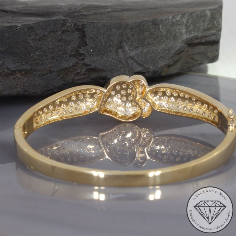 Wert 18390 € Brillant Armreif (ca. 4,00 carat) in 750er 18 K Gelbgold - 95829