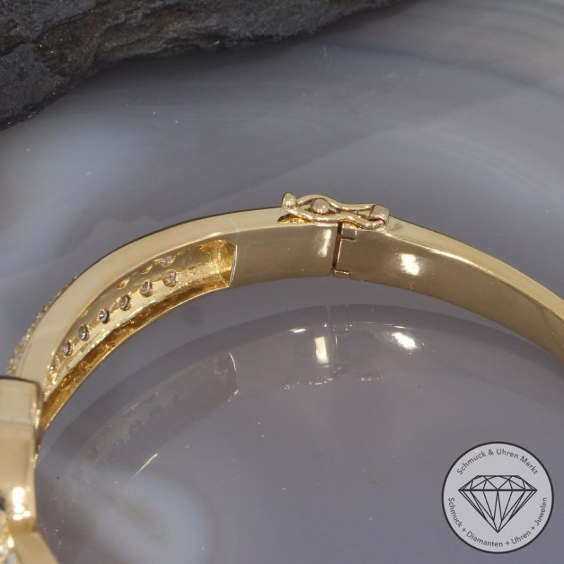 Wert 18390 € Brillant Armreif (ca. 4,00 carat) in 750er 18 K Gelbgold - 95829