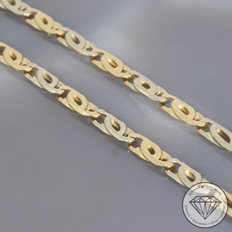 Wert 7050 € Bicolor Kette (34,50 Gramm) in 750er 18 K Gold - 96003