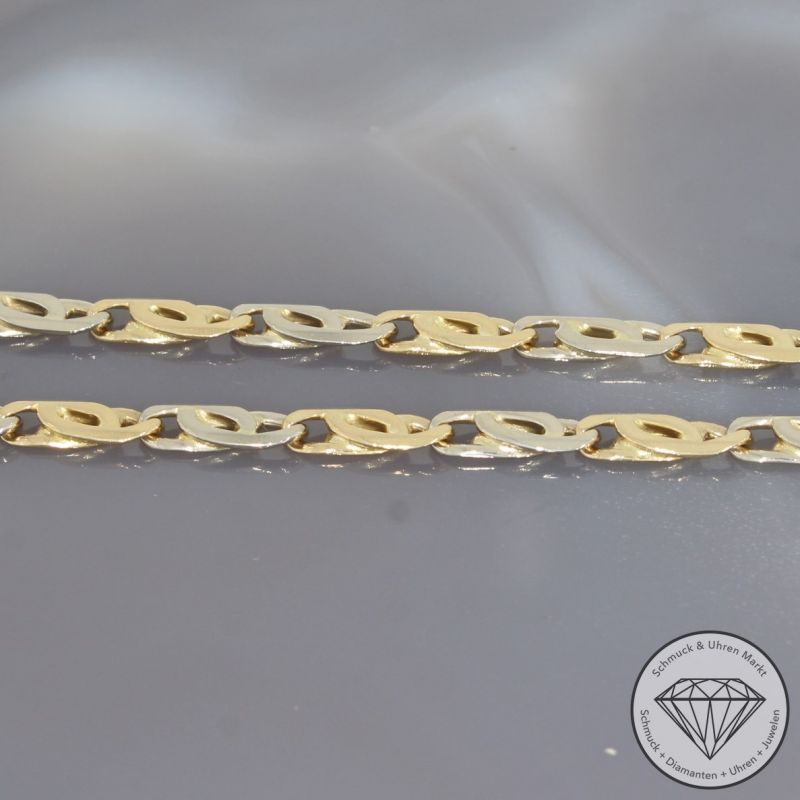 Wert 7050 € Bicolor Kette (34,50 Gramm) in 750er 18 K Gold - 96003