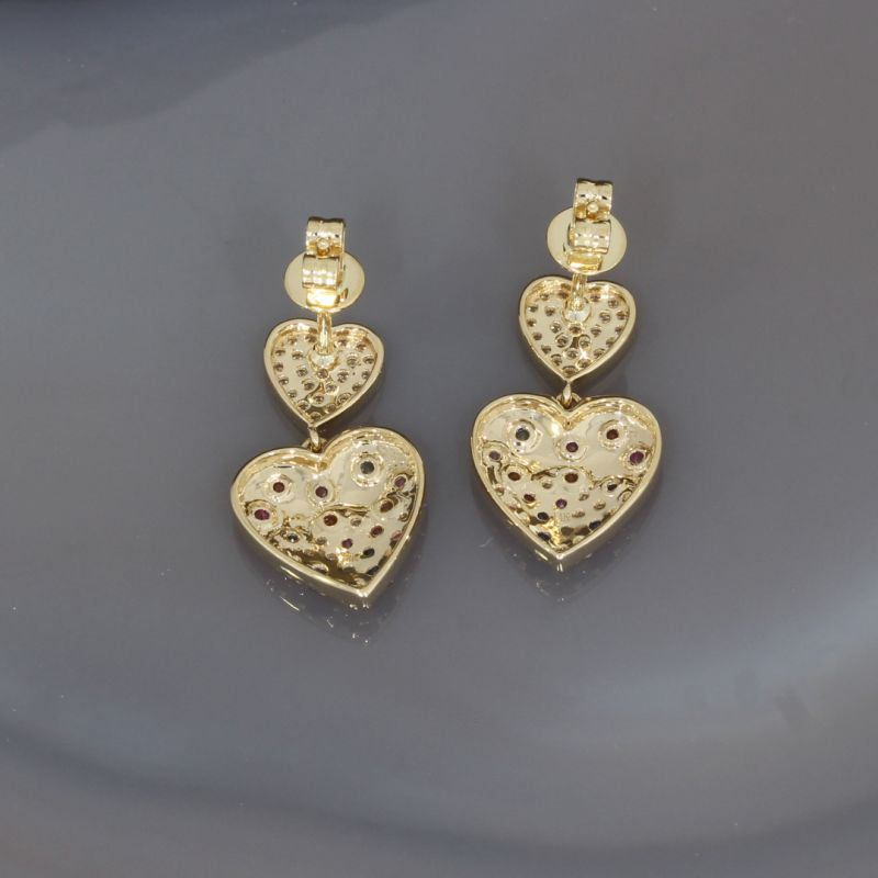 Wert 2250 € Brillant Saphir Ohrringe in 585er 14 K Gelbgold - H1040