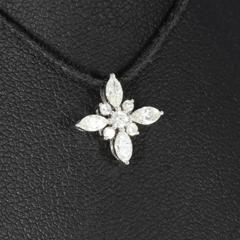 Wert 1650 € Brillant Diamant Anhänger  in 585er 14 K Weißgold - H1847