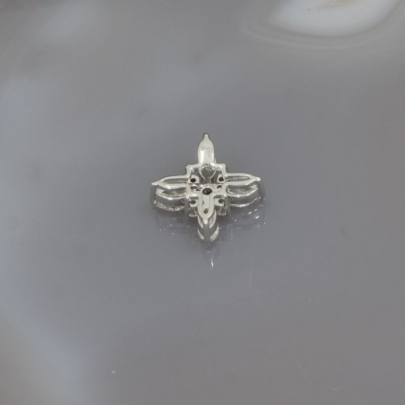Wert 1650 € Brillant Diamant Anhänger  in 585er 14 K Weißgold - H1847