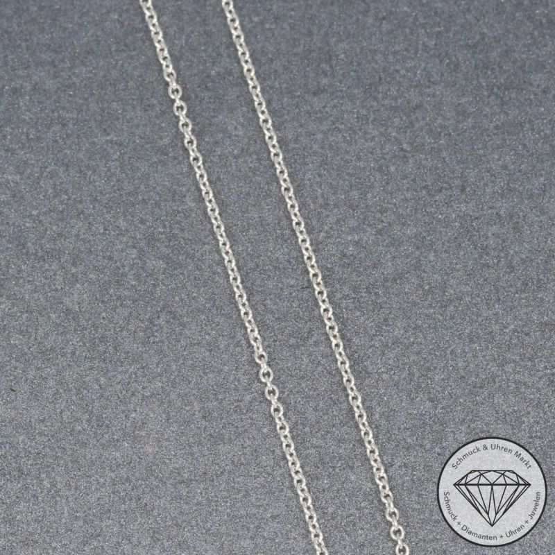 Wert 3190 € Solitär Brillant Anhänger mit Kette (0,40 carat) in 585er 14 K Weißgold - H1091
