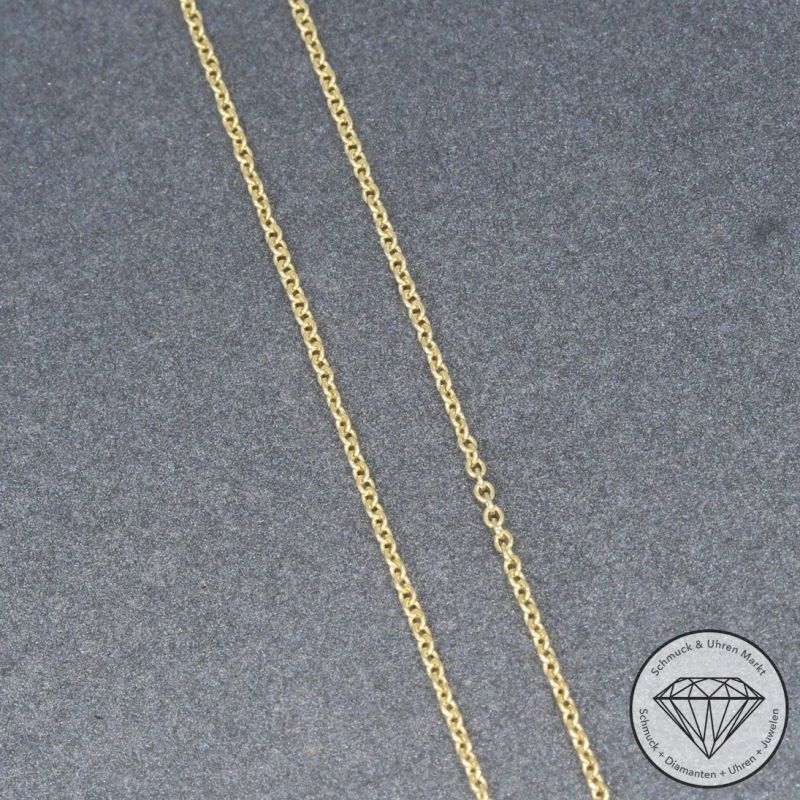 Wert 3190 € Solitär Brillant Anhänger mit Kette (0,40 carat) in 585er 14 K Gelbgold - H1092