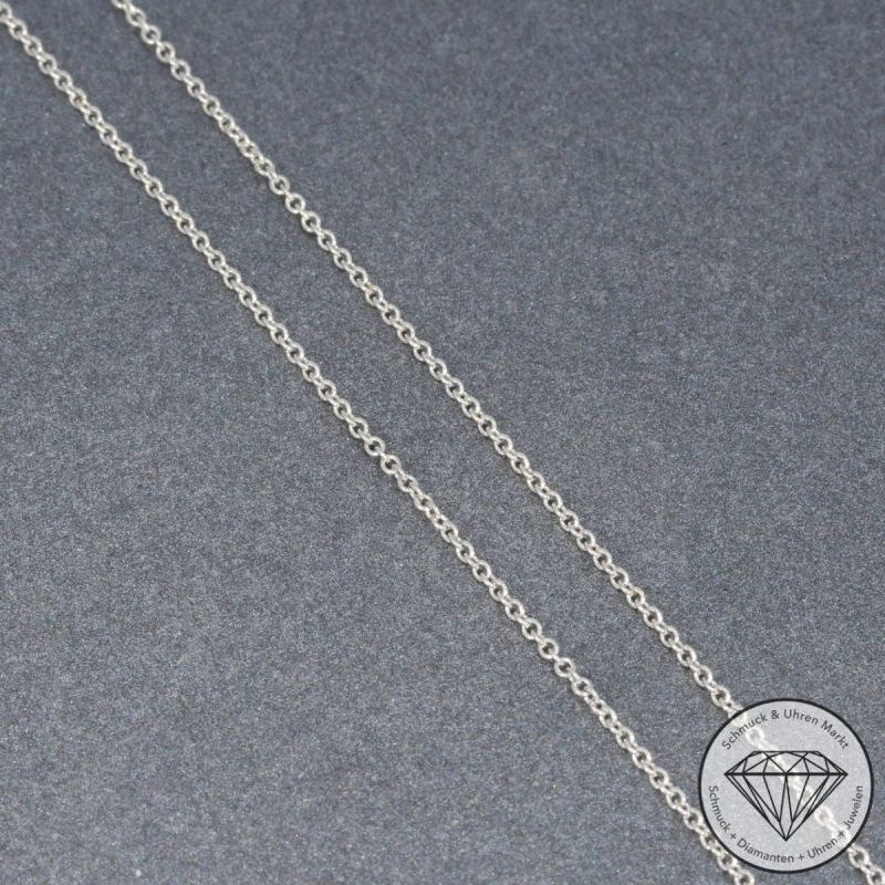 Wert 2750 € Solitär Brillant Anhänger mit Kette (0,40 carat) in 585er 14 K Weißgold - H1071
