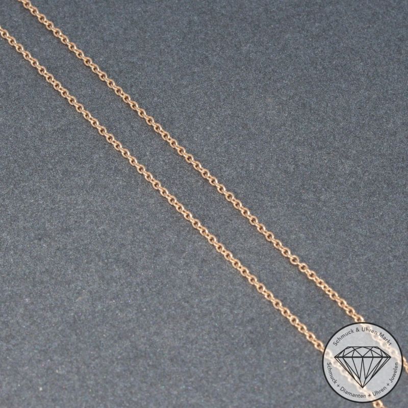 Wert 2750 € Solitär Brillant Anhänger mit Kette (0,40 carat) in 585er 14 K Roségold - H1079