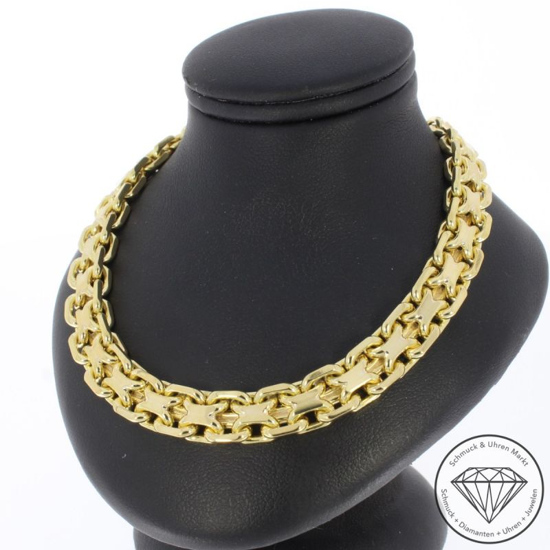 Wert 19900 € Collier (98,6 Gramm) in 750er 18 K Gelbgold - 96260