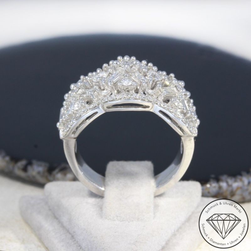 Wert 5750 € Brillant Diamant Ring in 585er 14 K Weißgold - H222