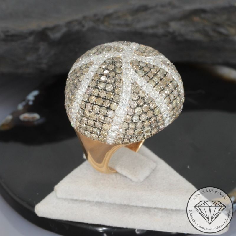 Wert 12300 € Brillant Ring (7,70 carat) in 750er 18 K Rosegold - 96351