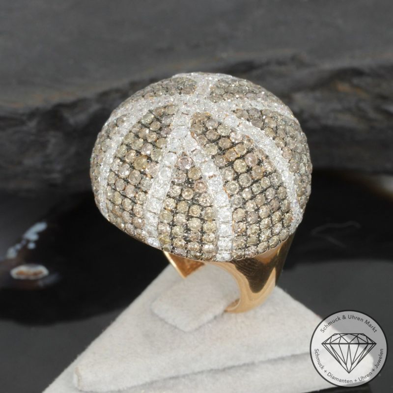 Wert 12300 € Brillant Ring (7,70 carat) in 750er 18 K Rosegold - 96351