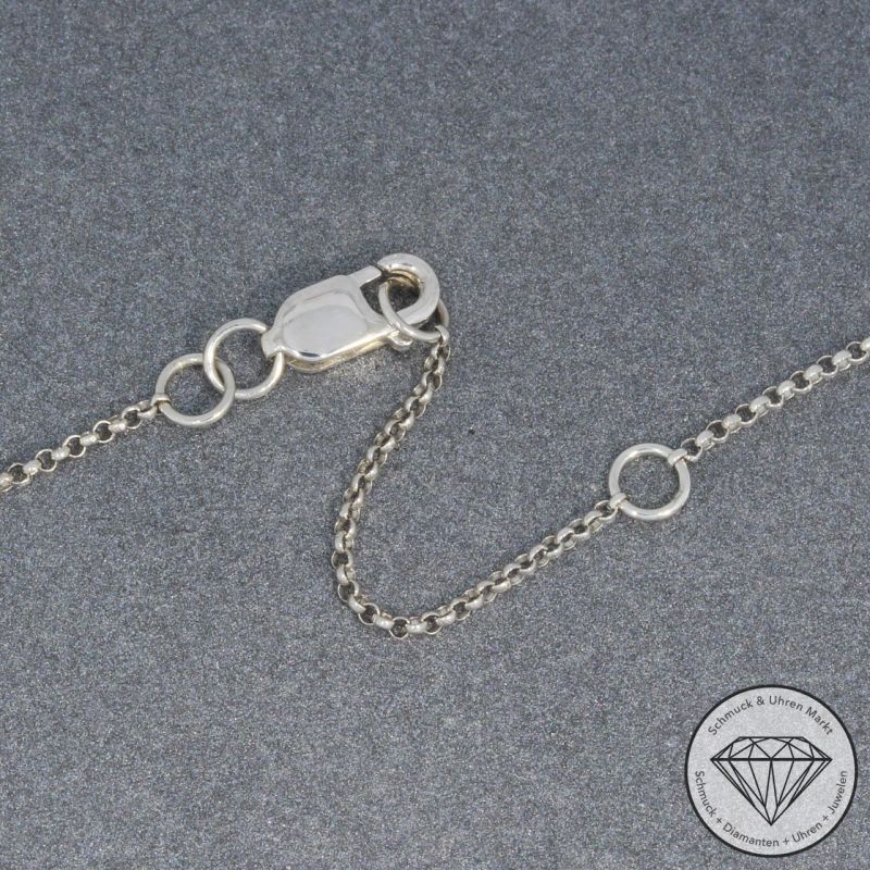 Wert 1490 € Brillant Amethyst Anhänger mit Kette in 750er 18 K Weißgold - 96353