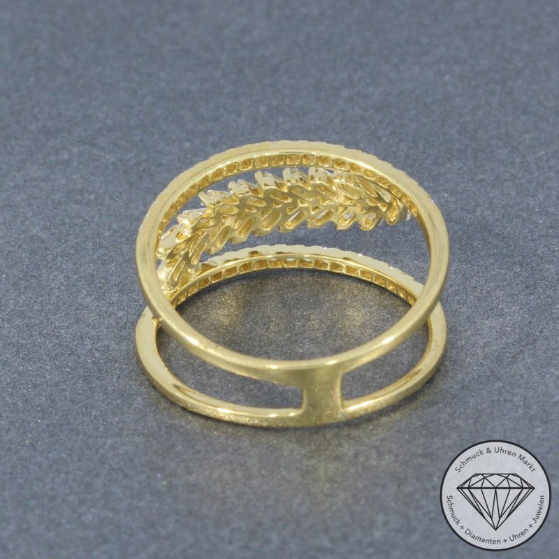 Wert 2350 € Brillant Diamant Ring in 750er 18 K Gelbgold - 96382