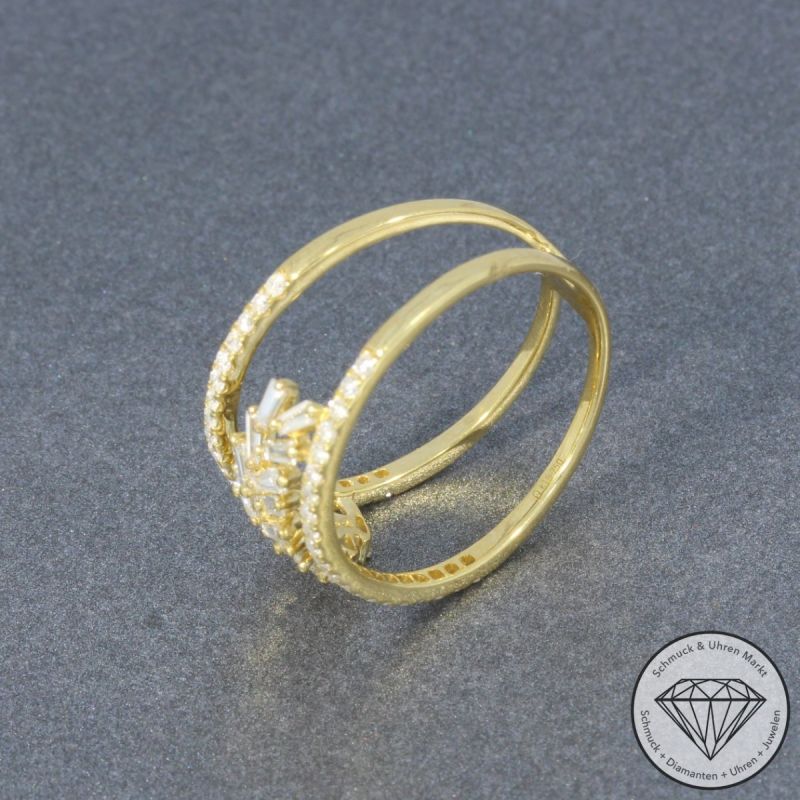 Wert 2350 € Brillant Diamant Ring in 750er 18 K Gelbgold - 96382