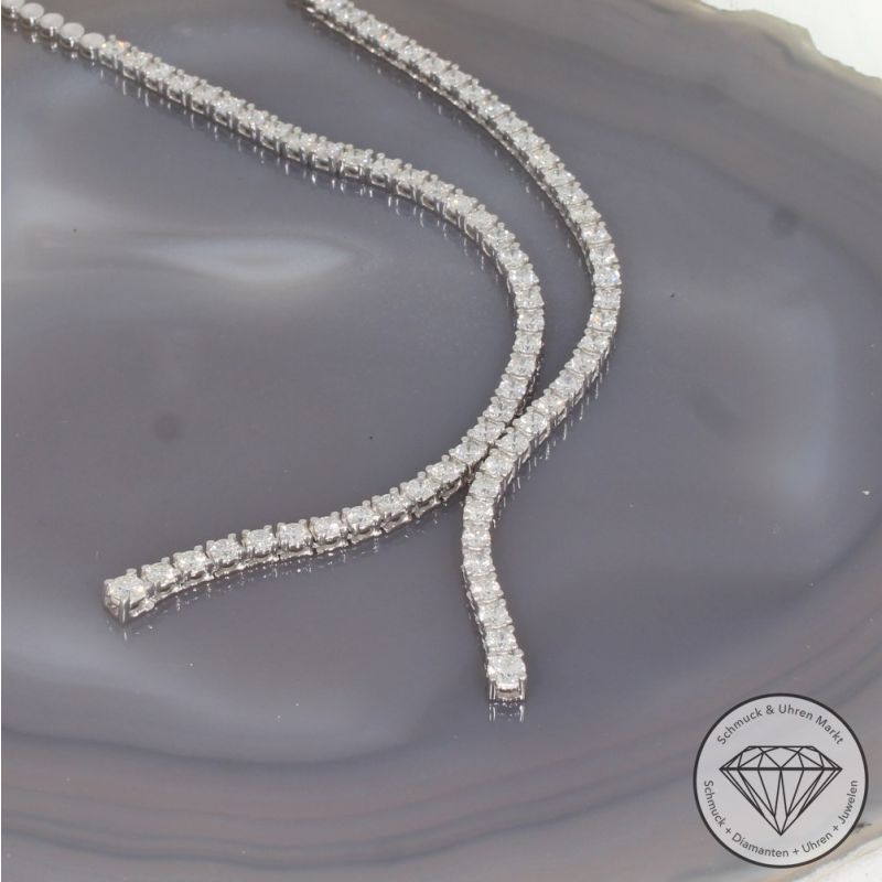 Wert 29750 € Brillant Collier (5,99 carat) in 585er 14 K Weißgold - 96389