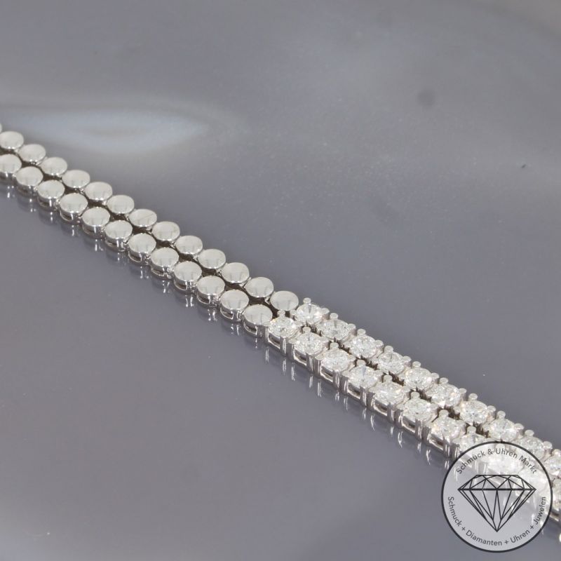 Wert 29750 € Brillant Collier (5,99 carat) in 585er 14 K Weißgold - 96389
