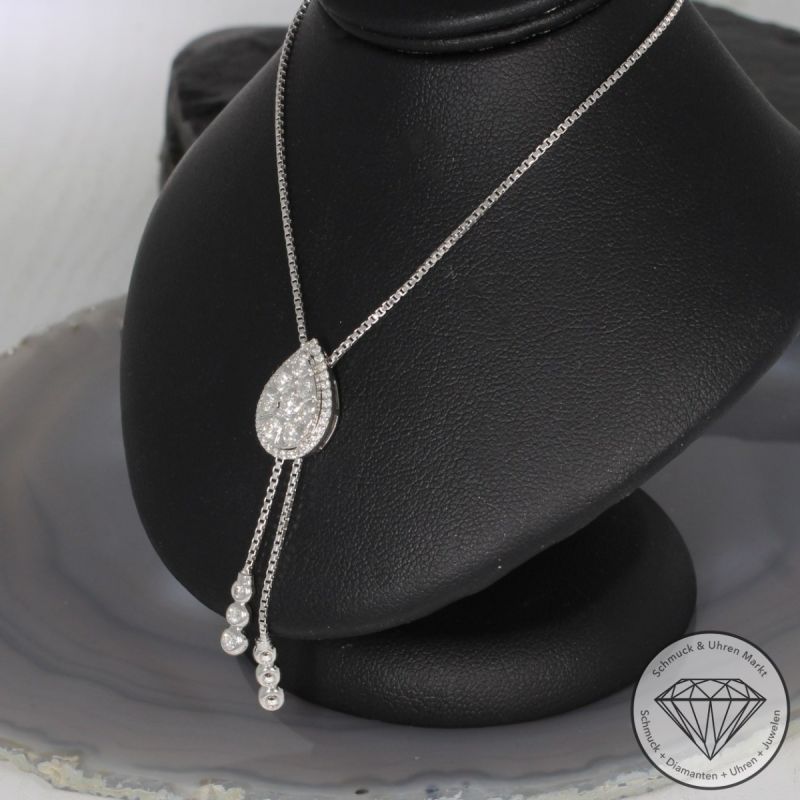 Wert 6790 € Brillant Collier (0,67 carat) in 585er 14 K Weißgold - 96392