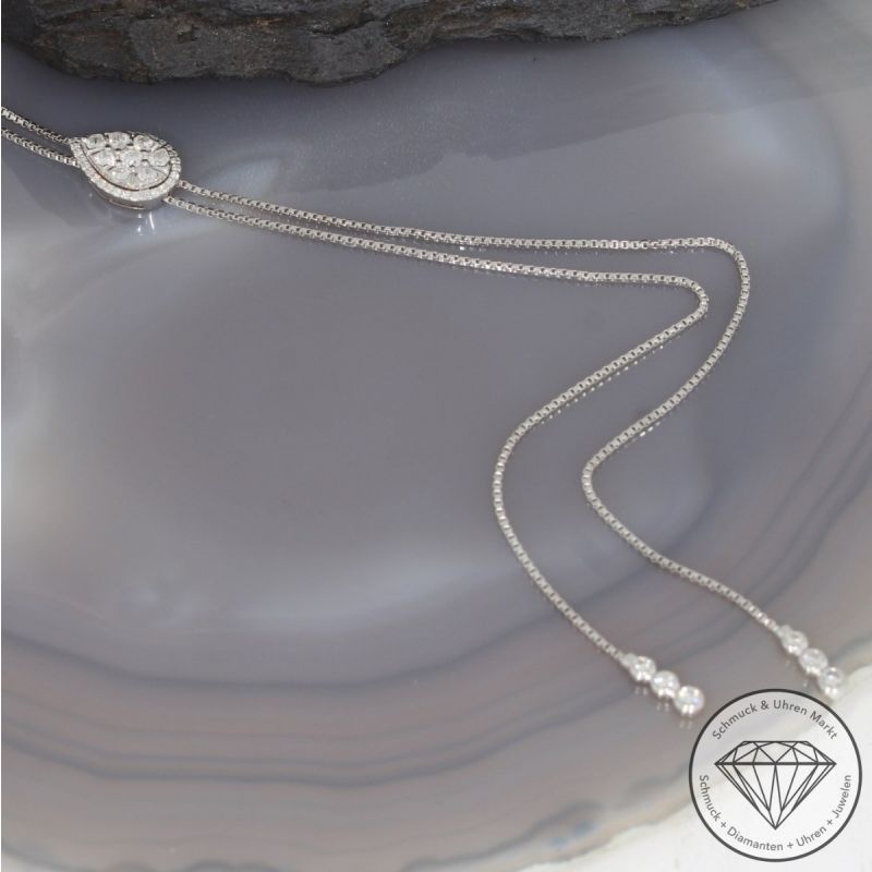 Wert 6790 € Brillant Collier (0,67 carat) in 585er 14 K Weißgold - 96392