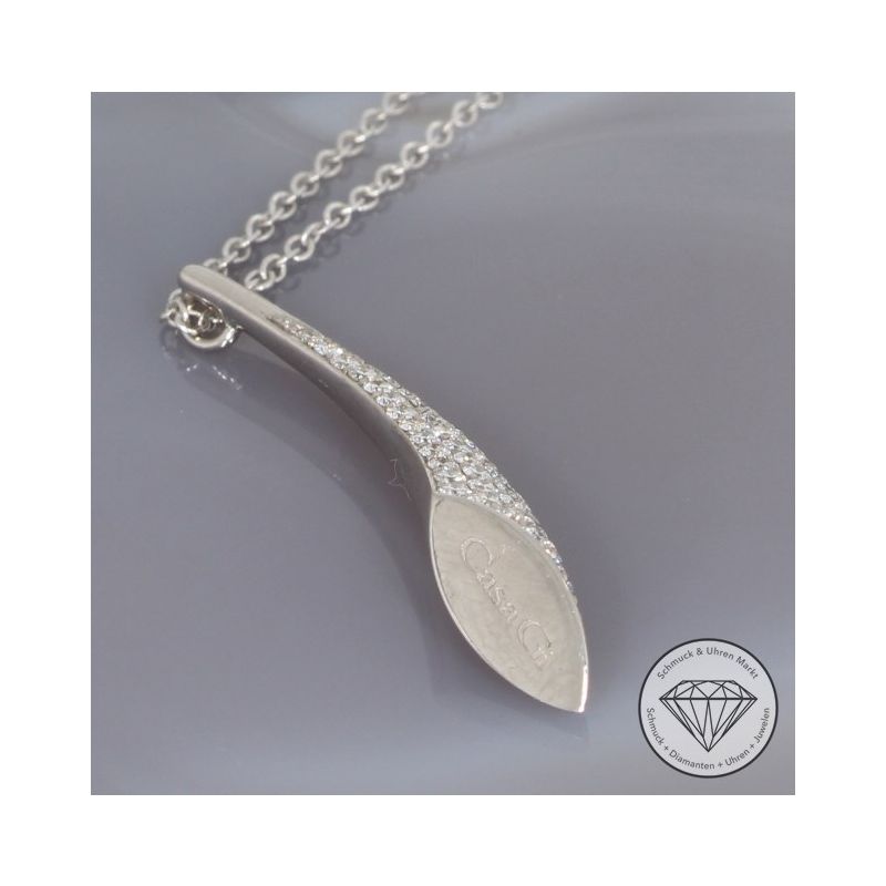 Sale! Wert 4990 € Brillant Anhänger & Kette (ca.0,97 carat) in 750er 18 K Weißgold - 96443