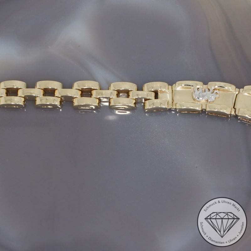 Wert 17990 € Bicolor Collier (121,00 Gramm) in 585er 14 K Gold - 96571