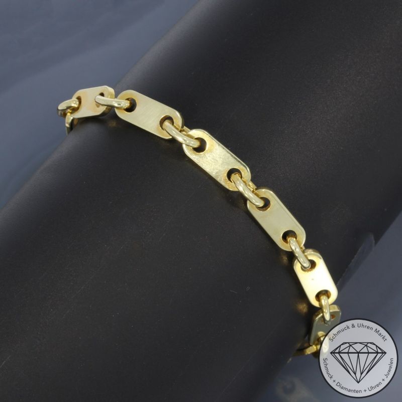 Wert 1580 € Plaettchen Armband in 333er 8 K Gelbgold - 96579
