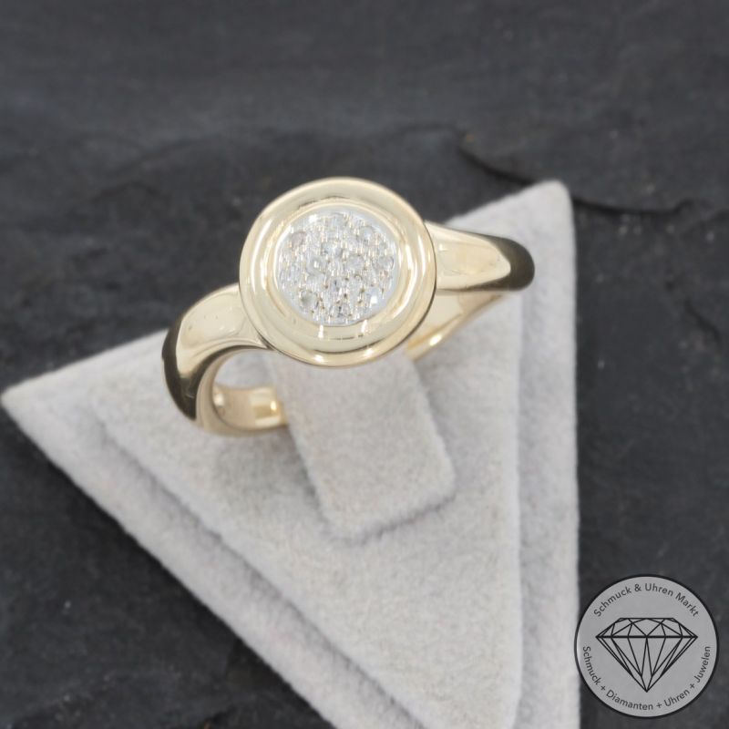Wert 990 € Diamant Ring in 585er 14 K Gelbgold - 96588