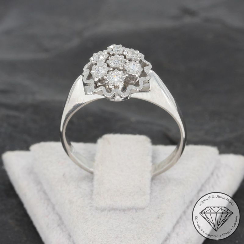 Wert 690 € Diamant Ring in 750er 18 K Weißgold - 96640