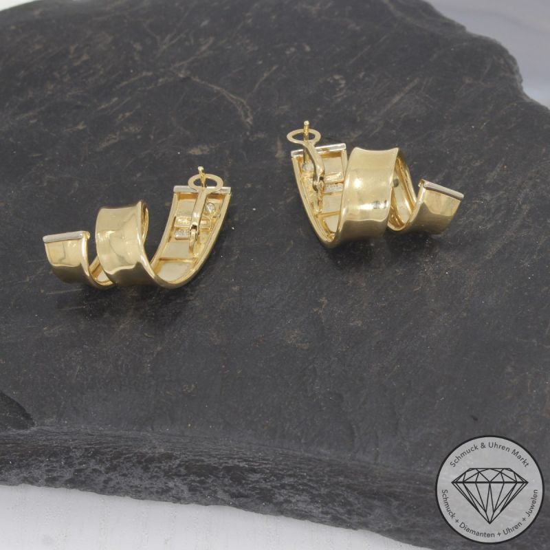 Wert 3350 € Ohrringe in 750er 18 K Gelbgold - 96723