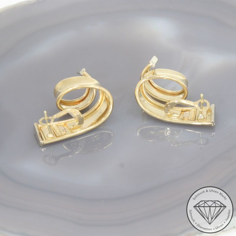 Wert 3350 € Ohrringe in 750er 18 K Gelbgold - 96723