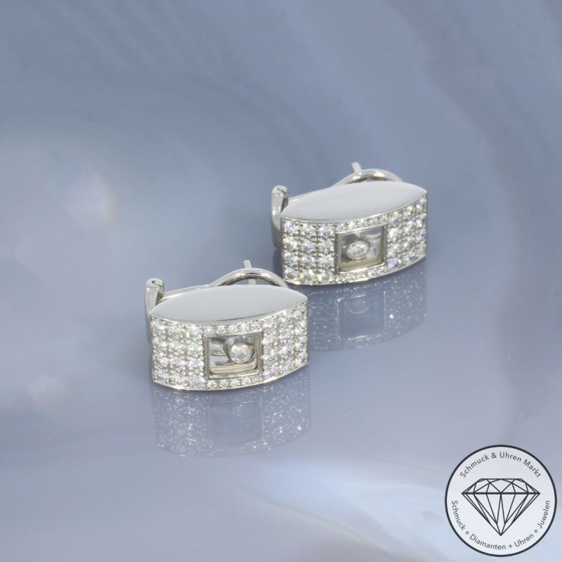Chopard Brillant Ohrringe Clips in 750er 18 K Weißgold - 96860