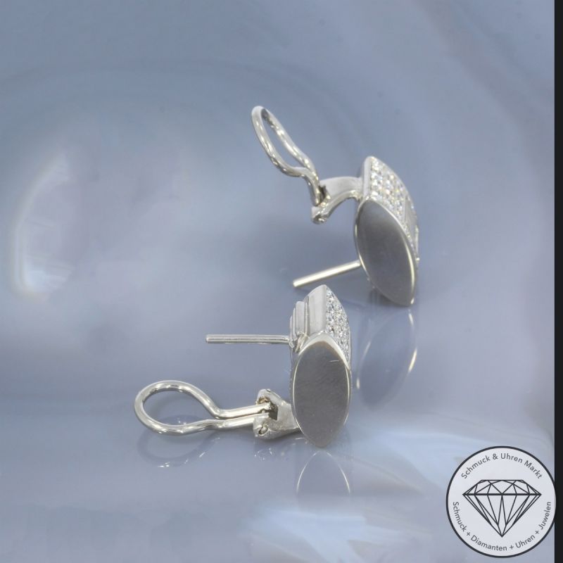 Chopard Brillant Ohrringe Clips in 750er 18 K Weißgold - 96860