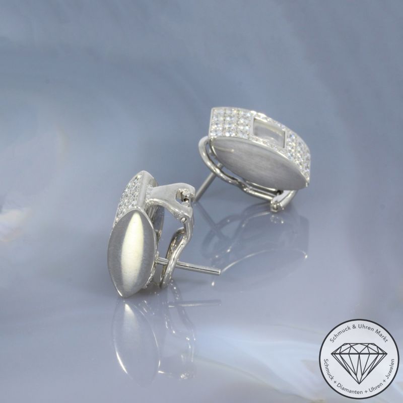 Chopard Brillant Ohrringe Clips in 750er 18 K Weißgold - 96860