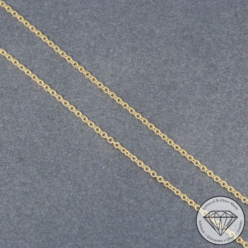 Wert 1490 € Brillant Perlmutt Collier in 585er 14 K Gelbgold - H1111