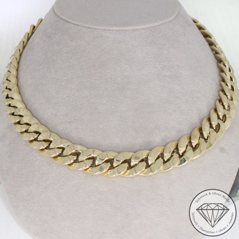 Wert 10350 € Panzer Collier / Kette (64,5 Gramm) in 585er 14 K Gelbgold - 96972