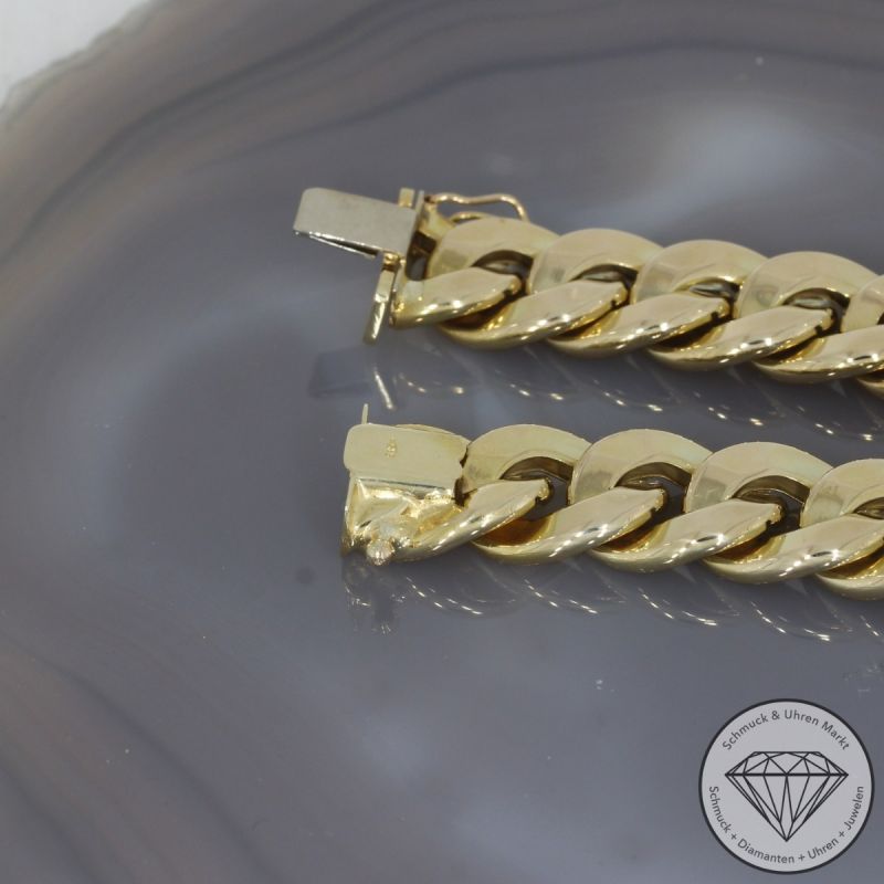 Wert 10350 € Panzer Collier / Kette (64,5 Gramm) in 585er 14 K Gelbgold - 96972